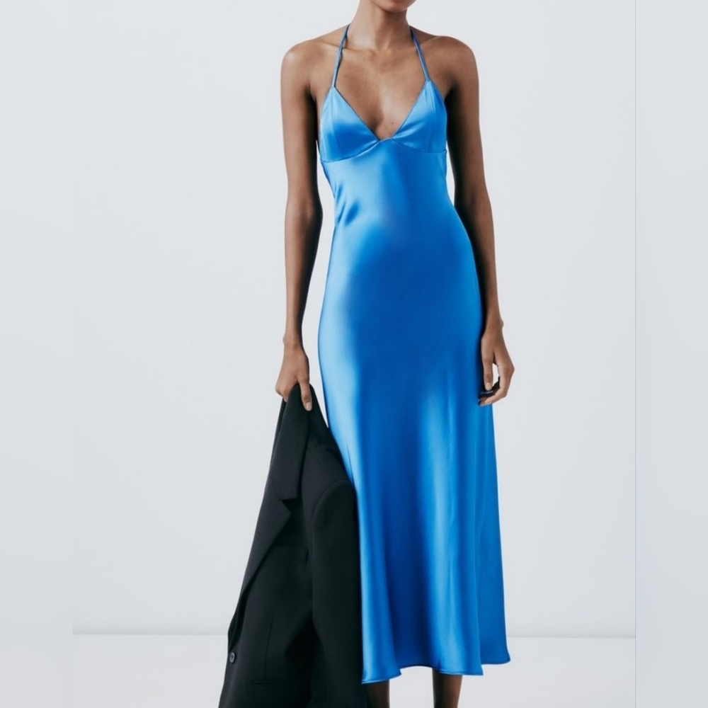 Zara satin dress